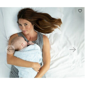 Little Giraffe Luxe Blanket Baby & Toddler Blanket Light Blue 29" x 35" Luxury